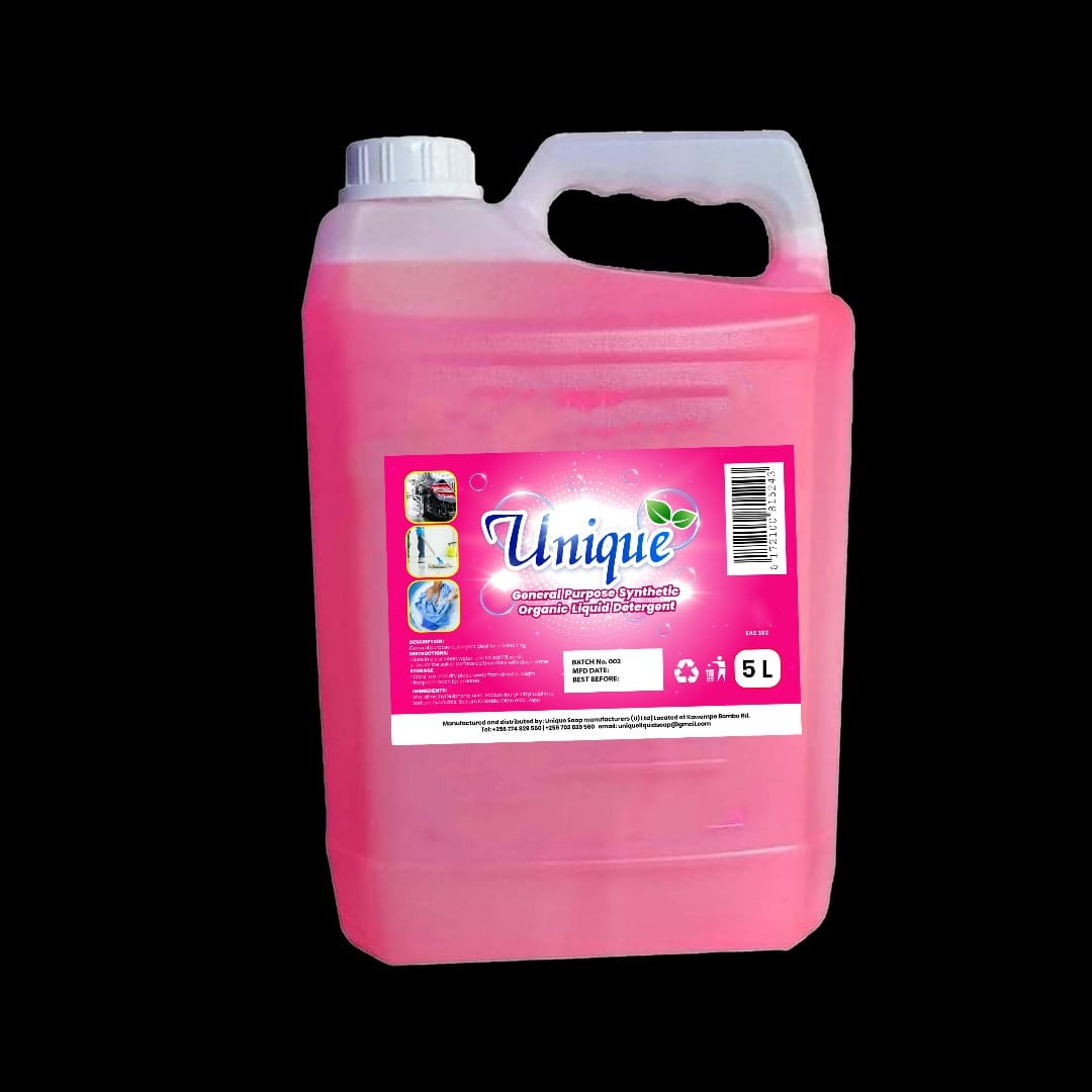 UNIQUE 5 litre liquid detergent pack shot